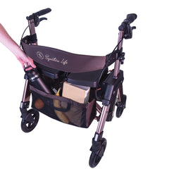 Elite Travel Rollator HD - Lightweight, portable walker with adjustable height, durable frame, and easy-to-use brakes for enhanced mobility and comfort. Perfect for on-the-go support!
