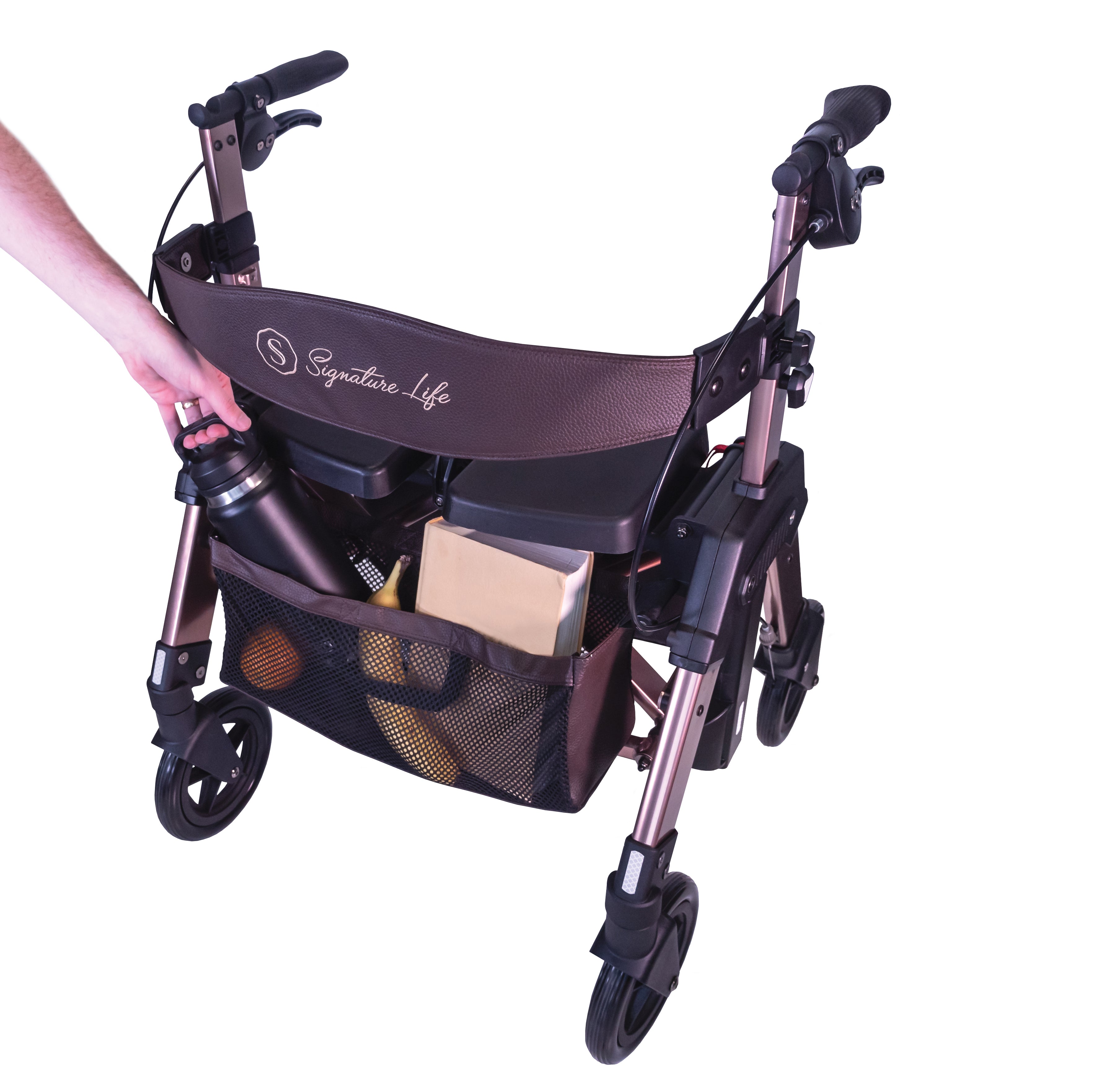 Elite Travel Rollator HD - Lightweight, portable walker with adjustable height, durable frame, and easy-to-use brakes for enhanced mobility and comfort. Perfect for on-the-go support!