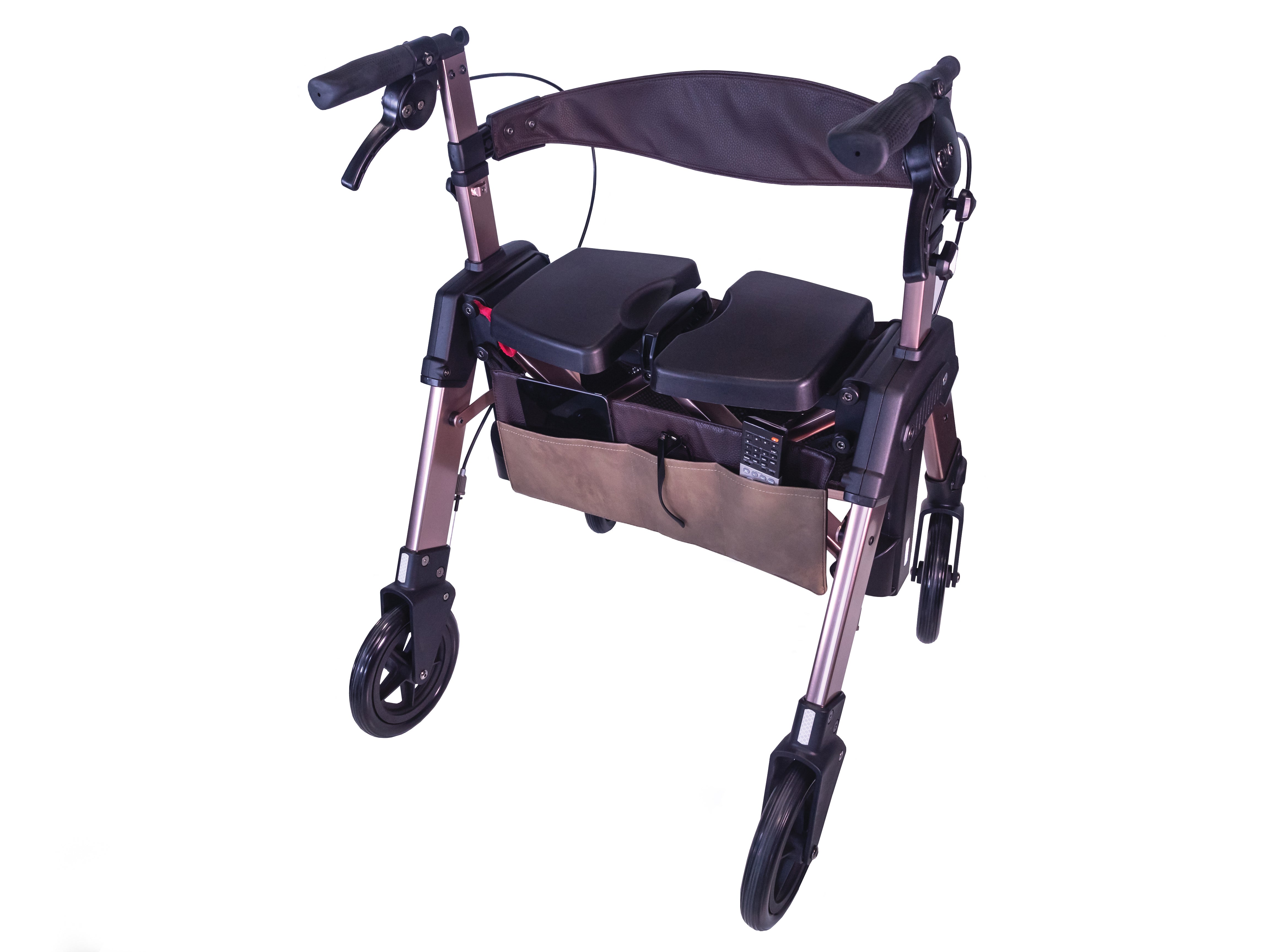 Elite Travel Rollator HD - Lightweight, portable walker with adjustable height, durable frame, and easy-to-use brakes for enhanced mobility and comfort. Perfect for on-the-go support!
