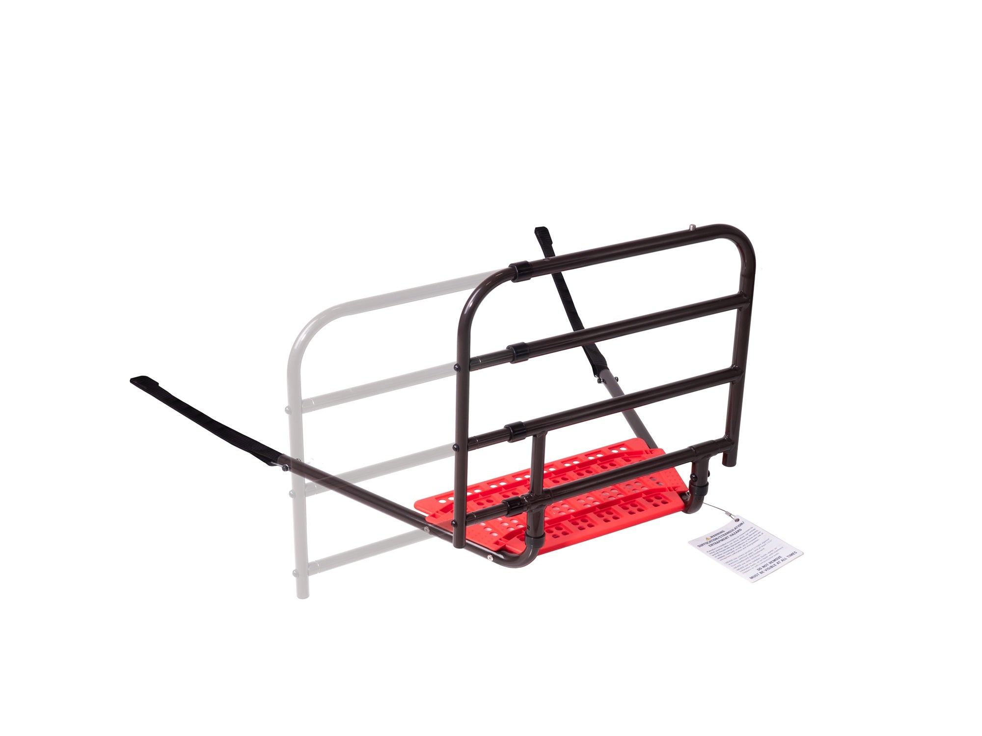 Wonder EZ Adjust Bed Rail, Brown - 18x20-30x20 (LWH) | Adjustable Safety Bed Rail for Enhanced Stability & Security | Ideal for Seniors & Kids