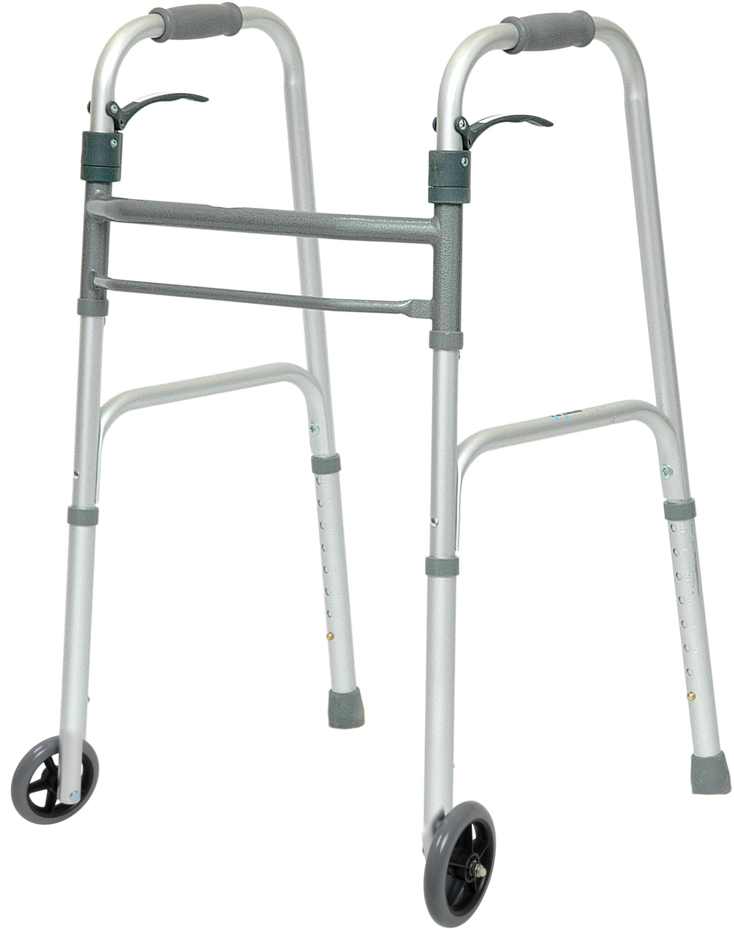 Andador plegable ProBasics Sure Lever Release de aluminio, ligero, soporta hasta 168 kg, ruedas de 12,7 cm (WKAAWSL)