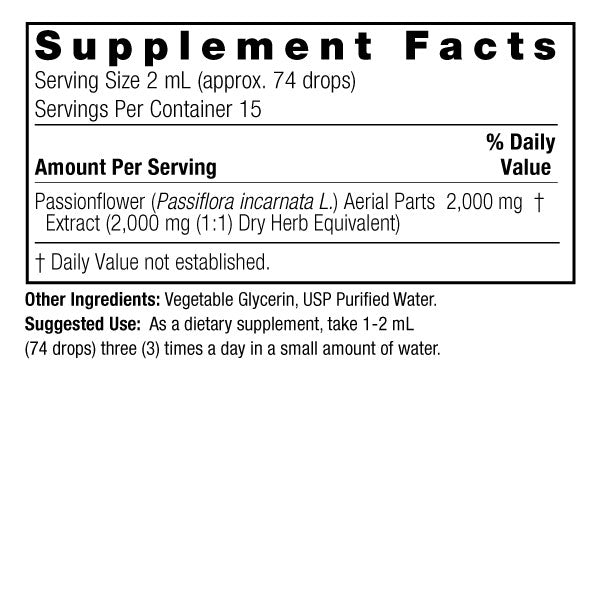 Nature's Answer - Passionflower Herb Alcohol Free - 1 Fl Oz