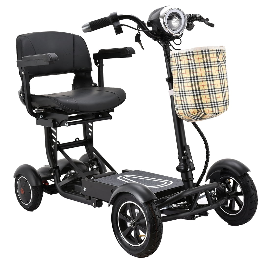 Bangeran 4 Wheel Collapsible Portable Electric Powered Wheelchair