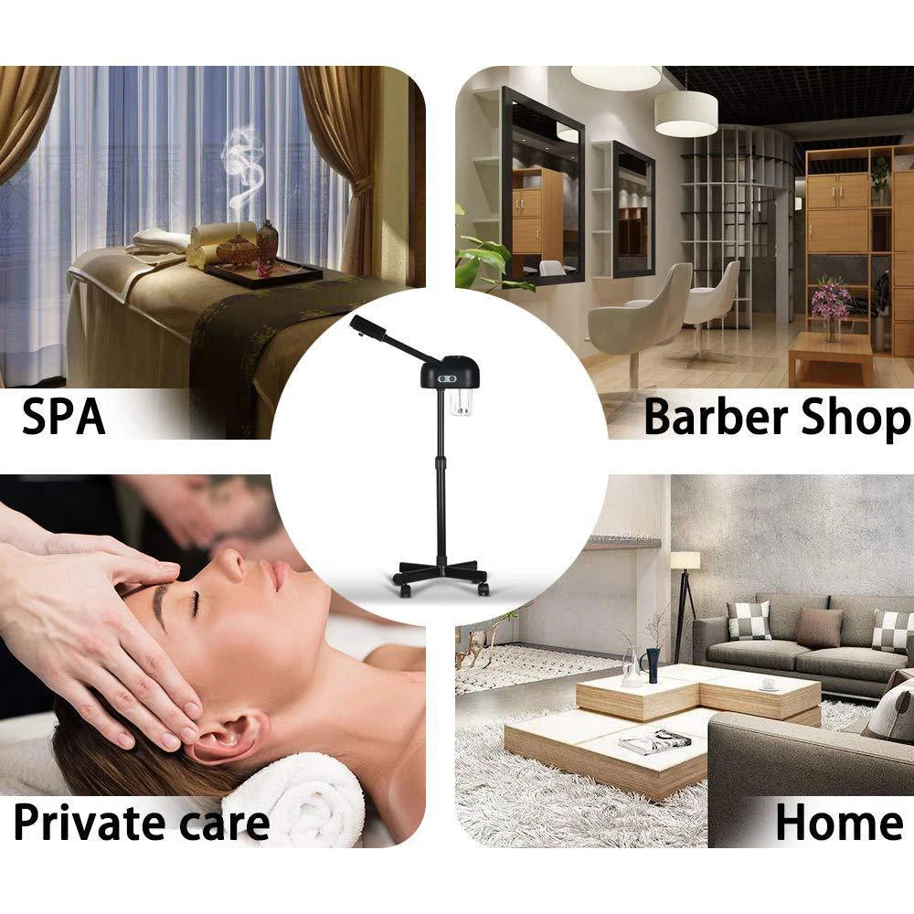 ozone hot facial steamer warm mist humidifier with for face deep cleaning vaporizer skin care whitening salon home spa sprayer