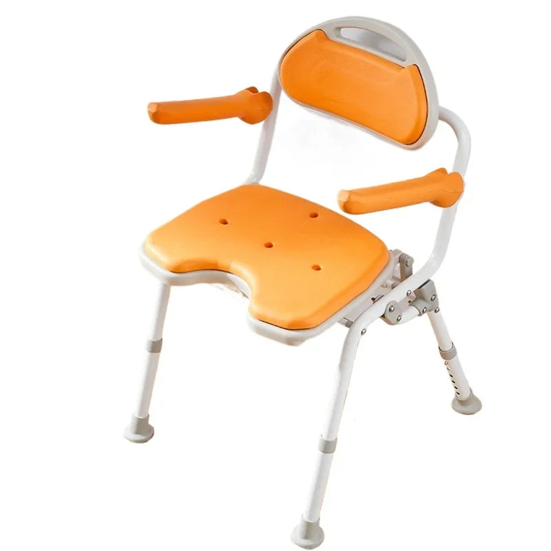 height adjustable bathroom chairs aluminum alloy folding bath chair non slip disabled chair stroke hemiplegic elderly bath aids