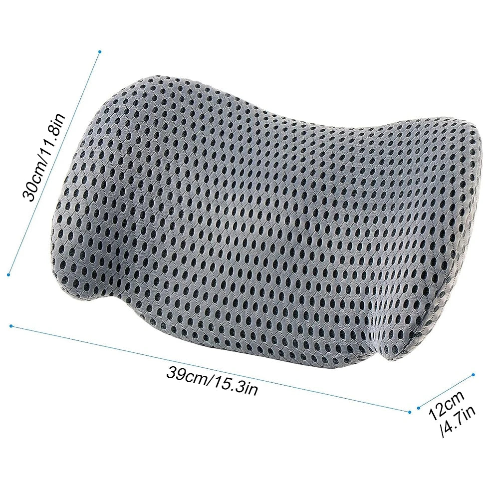 lumbar support pillow memory foam lumbar pillow with adjustable strap for backpain relief ideal back pillow for car office chair