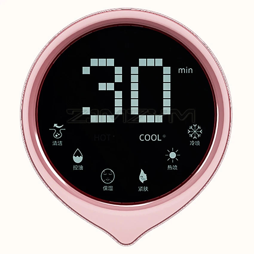 220v ionic face steamer deep clean moisturizing steaming face skin care hot cold sprayer facial steamer spa care sauna sprayer