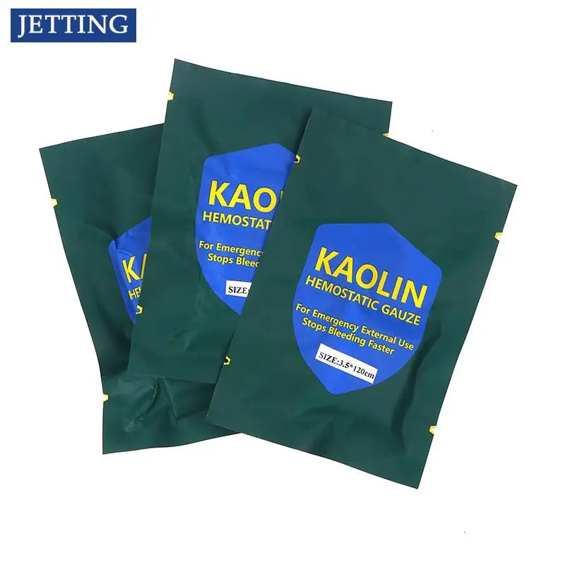 4Sizes Hemostatic Gauze Combat Emergency Trauma Z-Fold Soluble For Ifak Tactical Military First Aid Kit Medical Wound Dressing