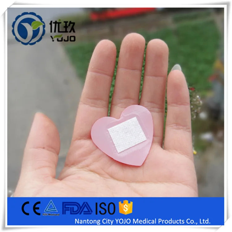 10pcs red heart band aid skin patch for neck hickey love bite covering girls wound plaster breathable medical strips bandages 1