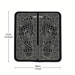 electric usb charging foot massage mat relaxes foot acupoint massage mat improves blood circulation 8 modes 19 level relaxation