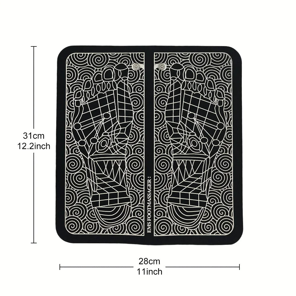 electric usb charging foot massage mat relaxes foot acupoint massage mat improves blood circulation 8 modes 19 level relaxation