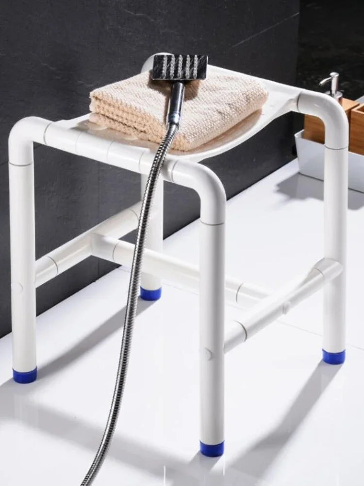 stainless steel bath stool non slip shower chair for elderly safe and durable bath seat for disabled reliable bathroom aid