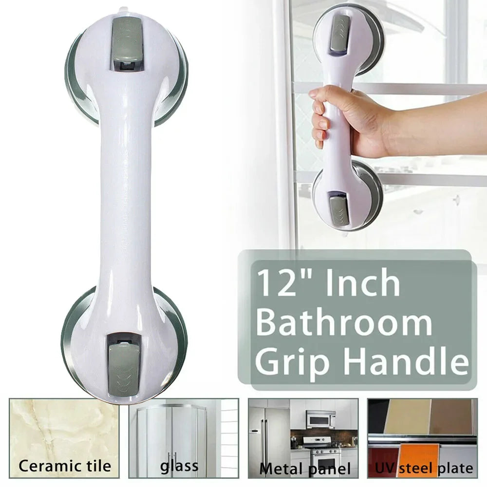 Safety Shower Handle Grab Bars Grip Dual Locking Safety Suction Cups Anti Slip Support Medical Assist Toilet Bathroom