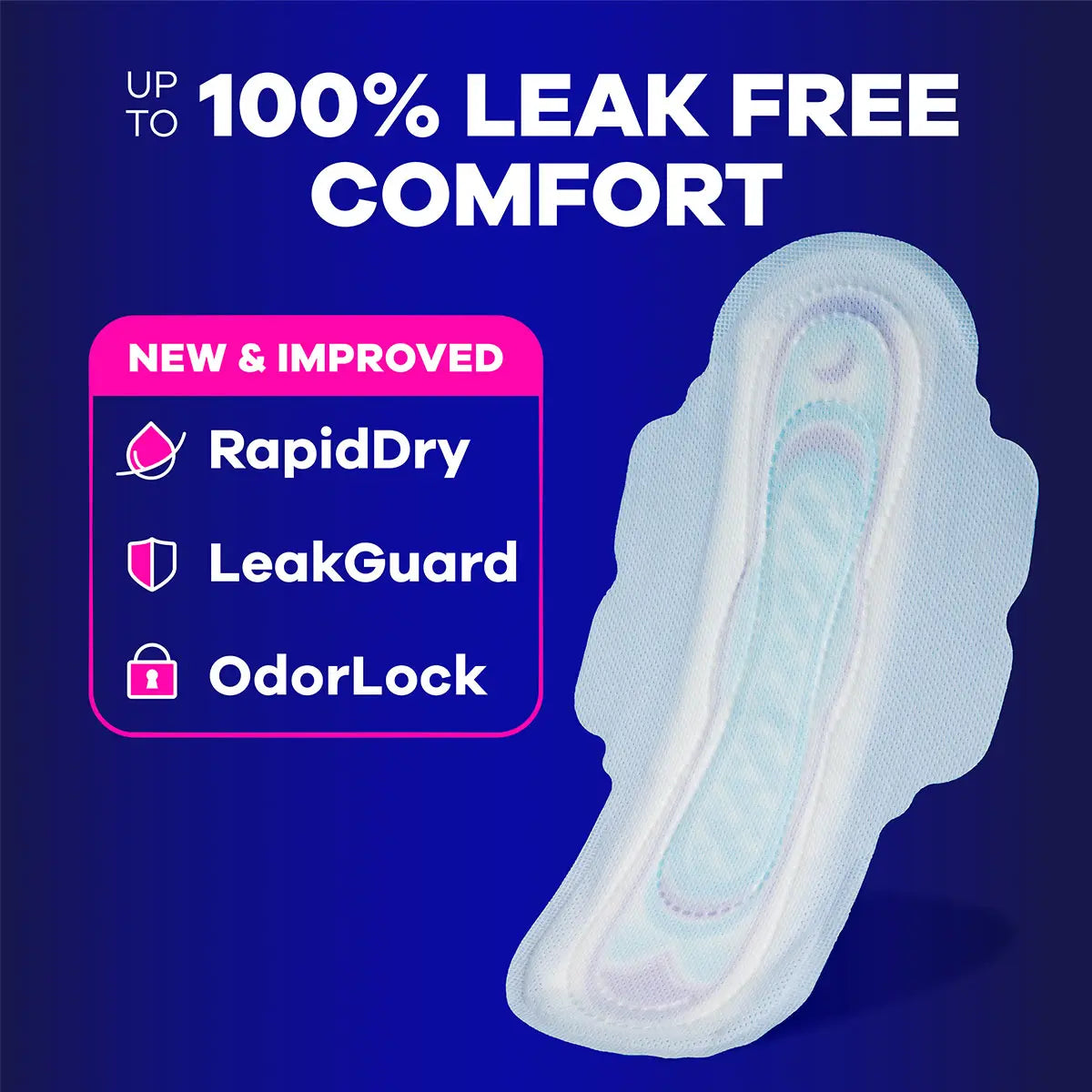 feminine pad always ultra thin overnight with wings heavy absorbency packaging type case