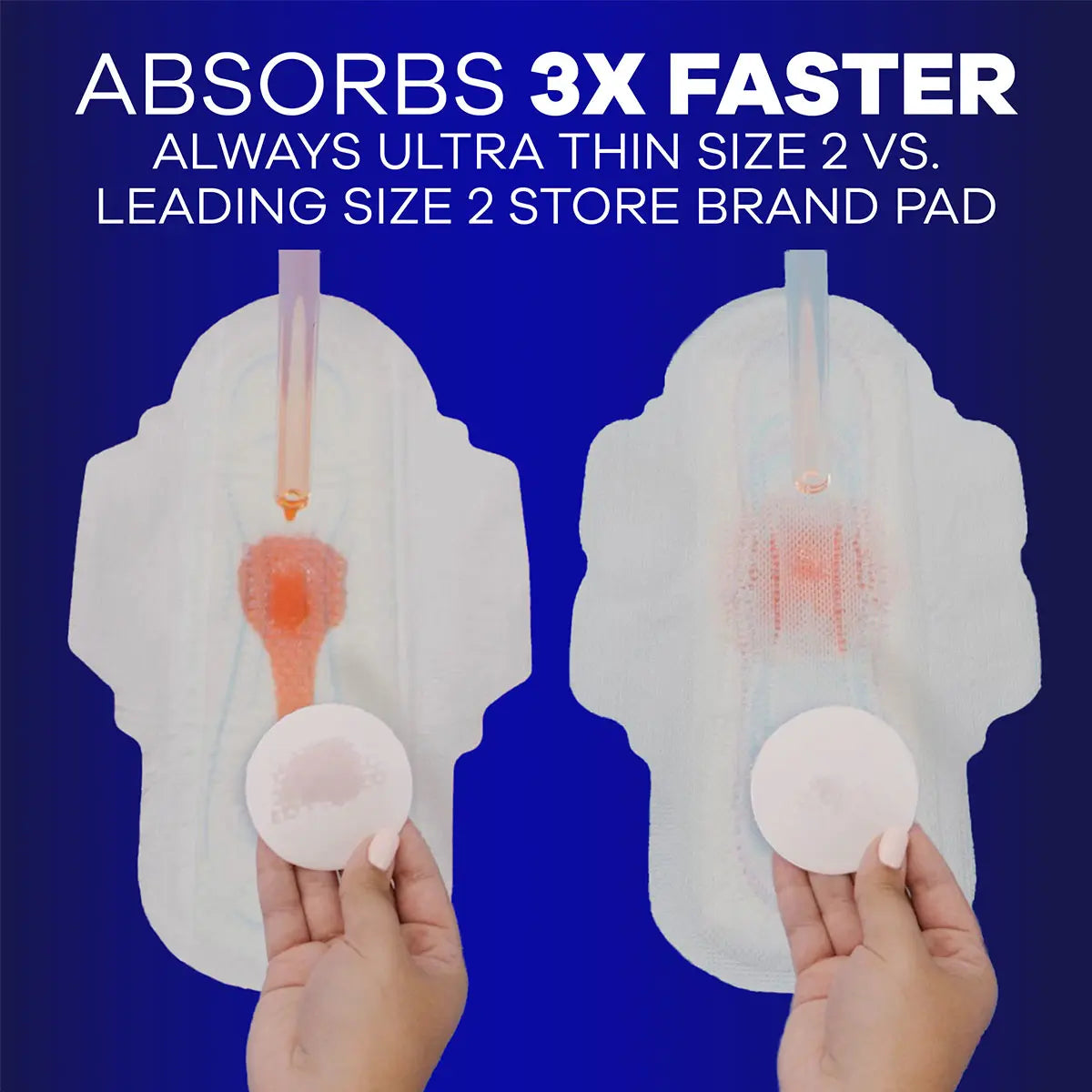 feminine pad always ultra thin overnight with wings heavy absorbency packaging type case