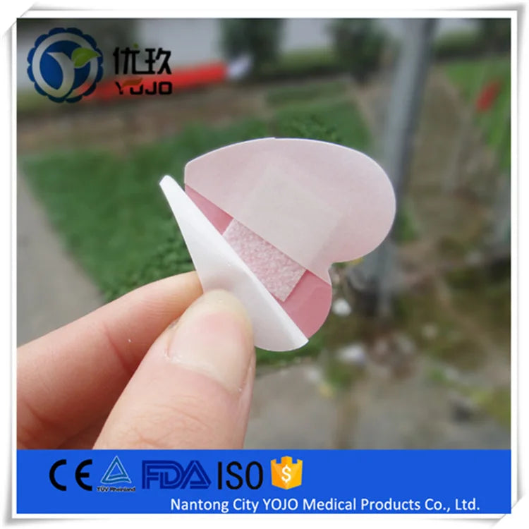 10pcs red heart band aid skin patch for neck hickey love bite covering girls wound plaster breathable medical strips bandages 1