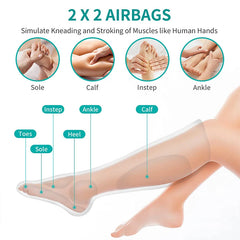 nekteck foot legs air compression massager calf wraps massage for blood circulation and relaxation physical massage boot