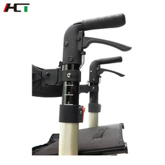 hct 9123d wholesales aluminum patient health care walking aid senior rollator walker with handle and brakes for elderly