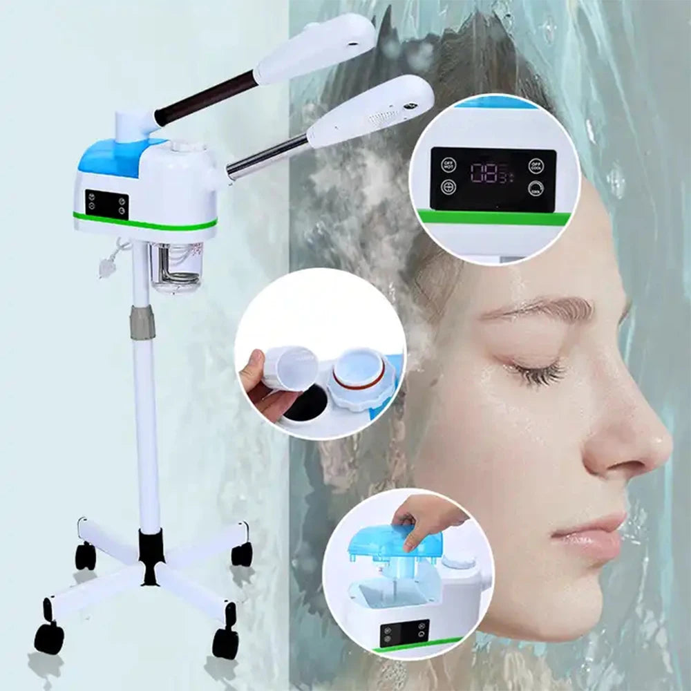 skin care whitening nano hot facial steamer warm mist ion steaner for face deep cleaning vaporizer ozone salon home spa sprayer 1