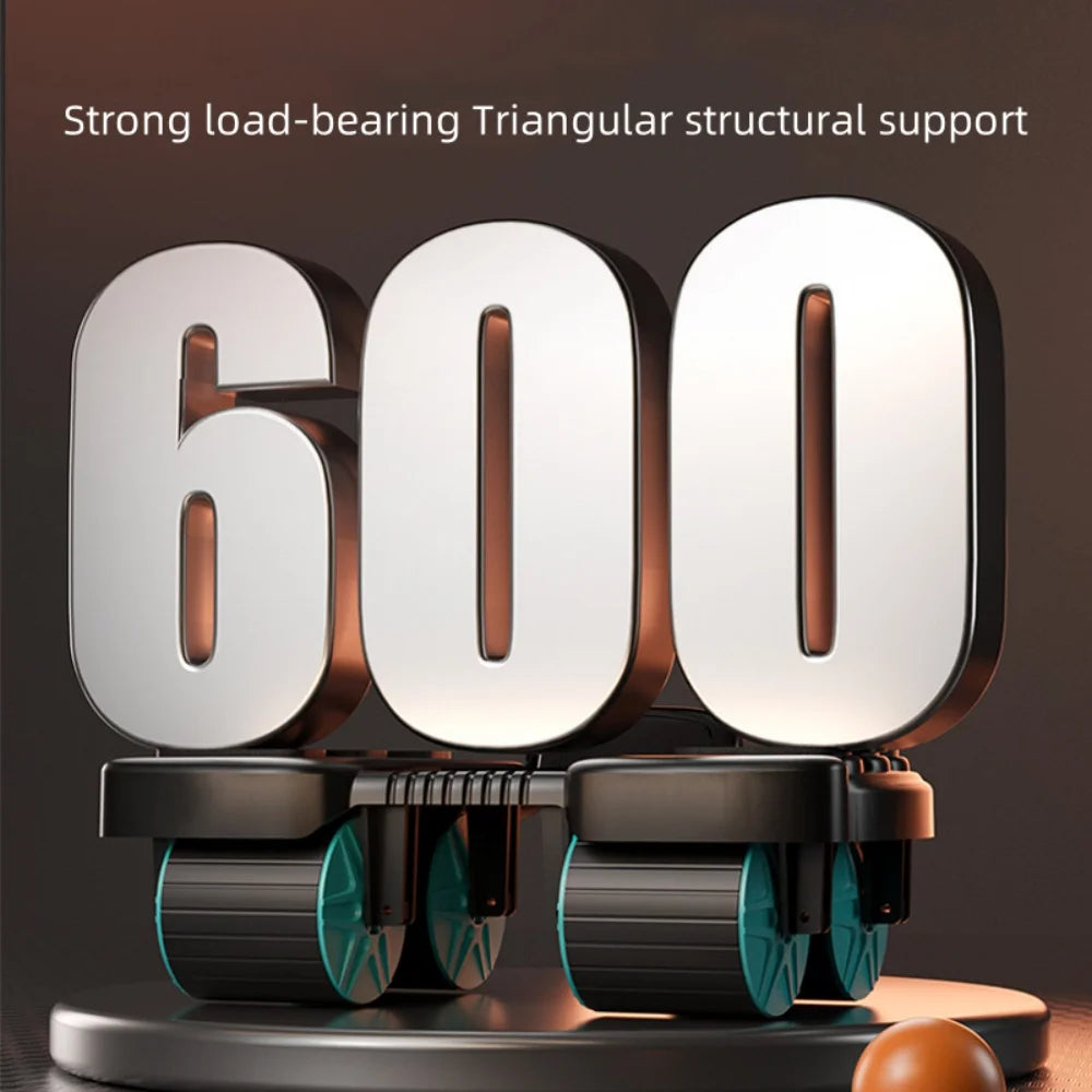 abdominal wheel exerciser six wheel design slider abdominal workout wheel automatic rebound antislip home gym fitness equipment