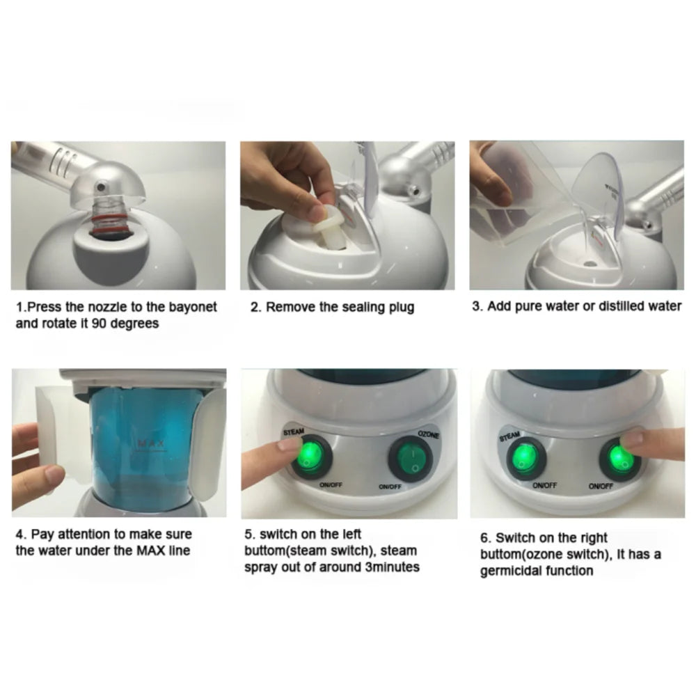 new steam relax moisturizer beauty health humidifier steaming herbal vaporizer facial steamer ozone face skin care spa