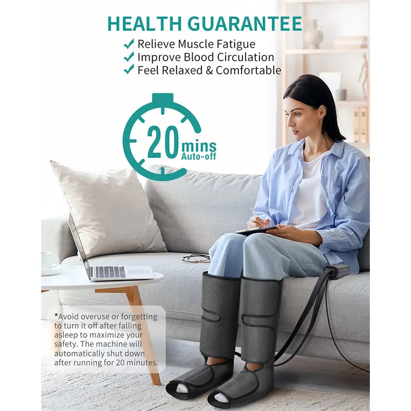 nekteck foot legs air compression massager calf wraps massage for blood circulation and relaxation physical massage boot