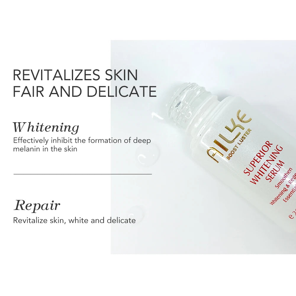 ailke super whitening face serum moisturizes hydration removes dark spots freckles chloasma with vitamin c fast results