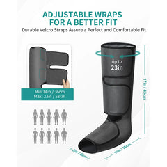 nekteck foot legs air compression massager calf wraps massage for blood circulation and relaxation physical massage boot
