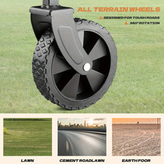 basics collapsible folding wagon heavy duty utility wagon for sports camping garden and shopping