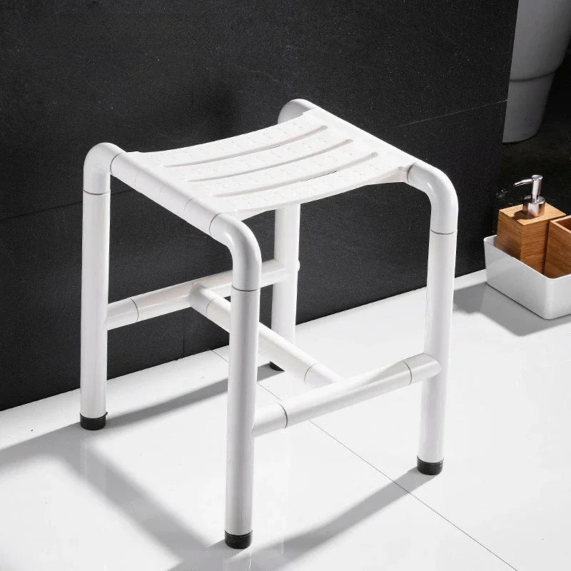 stainless steel bath stool non slip shower chair for elderly safe and durable bath seat for disabled reliable bathroom aid