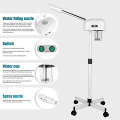 ozone hot facial steamer warm mist humidifier with for face deep cleaning vaporizer skin care whitening salon home spa sprayer
