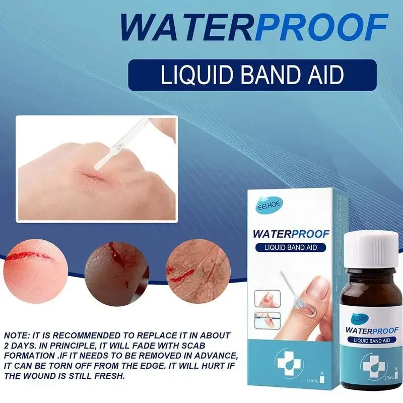 breathable and waterproof wound healing gel liquid bandage wound patch liquid band aid spray wound hemostatic glue 1