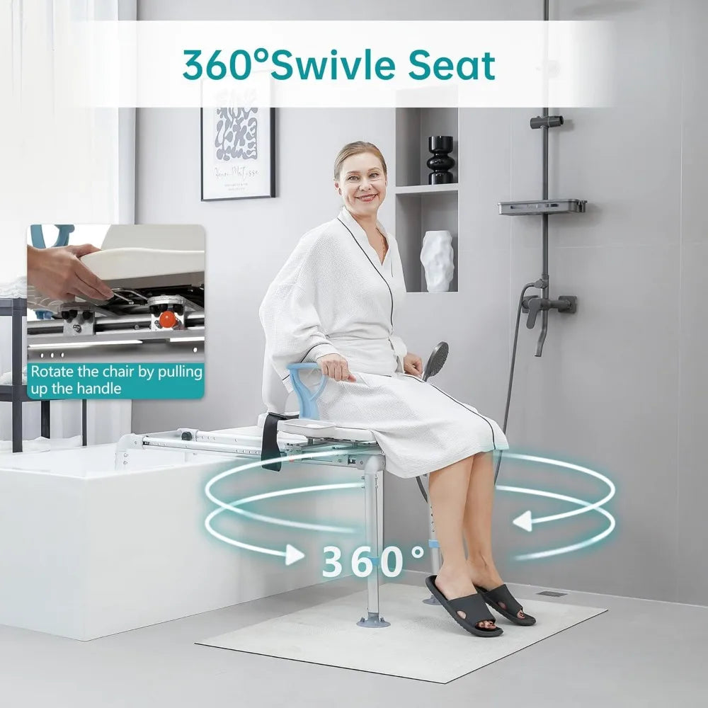 Heavy Duty Sliding Shower Chair