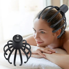 Relieve Tension & Stress With This Electric Head Massager & Octopus Scratcher - Perfect For Deep Relaxation & Fatigue Relief!