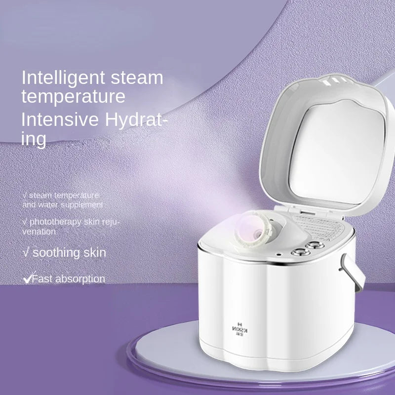 intelligent steaming facial steamer hot spray home beauty instrument ion nano spray water replenishment instrument beauty health