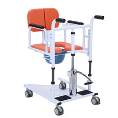 care device hydraulic transport chair bedridden elderly paralyzed senior patient lift bath chair with wheel