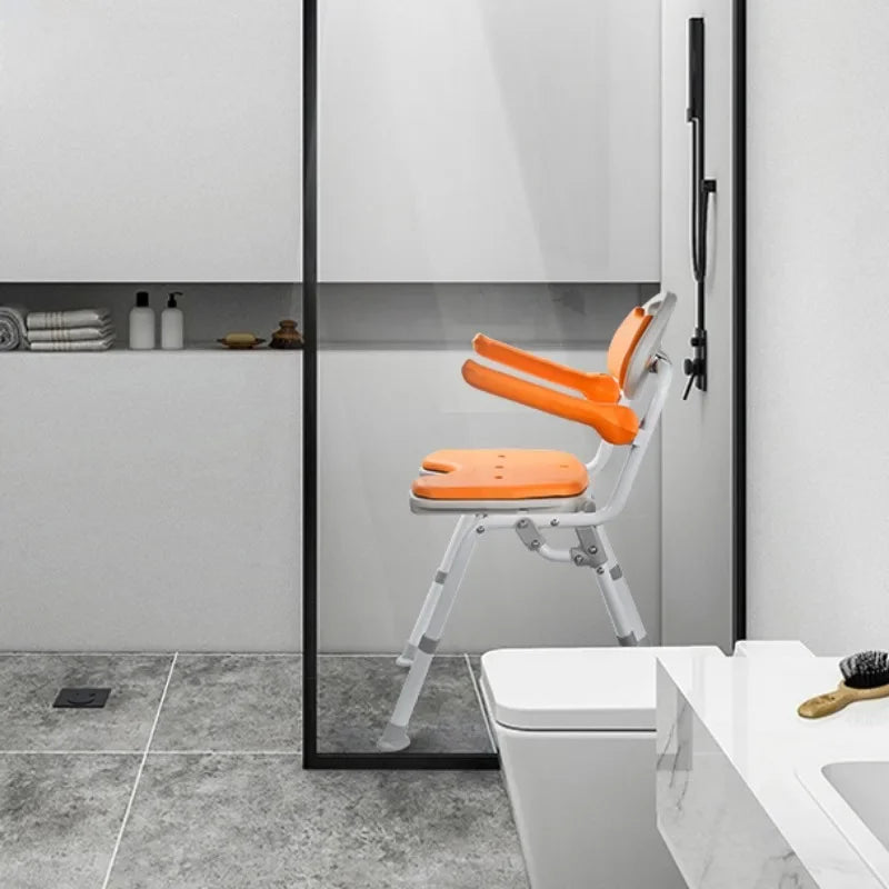 height adjustable bathroom chairs aluminum alloy folding bath chair non slip disabled chair stroke hemiplegic elderly bath aids