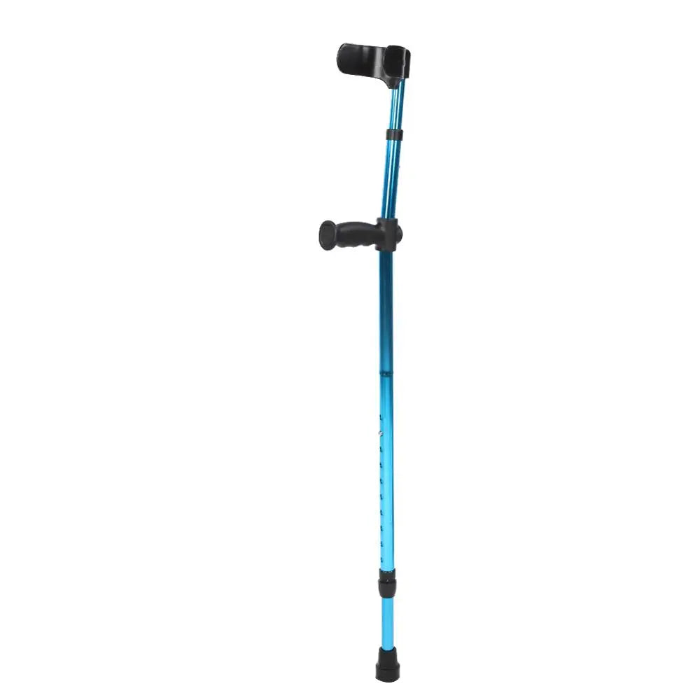 portable folding walking stick adjustable telescopic underarm cane crutch for seniors disabled trekking hiking poles canes care