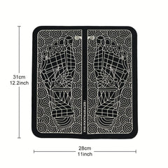 electric usb charging foot massage mat relaxes foot acupoint massage mat improves blood circulation 8 modes 19 level relaxation