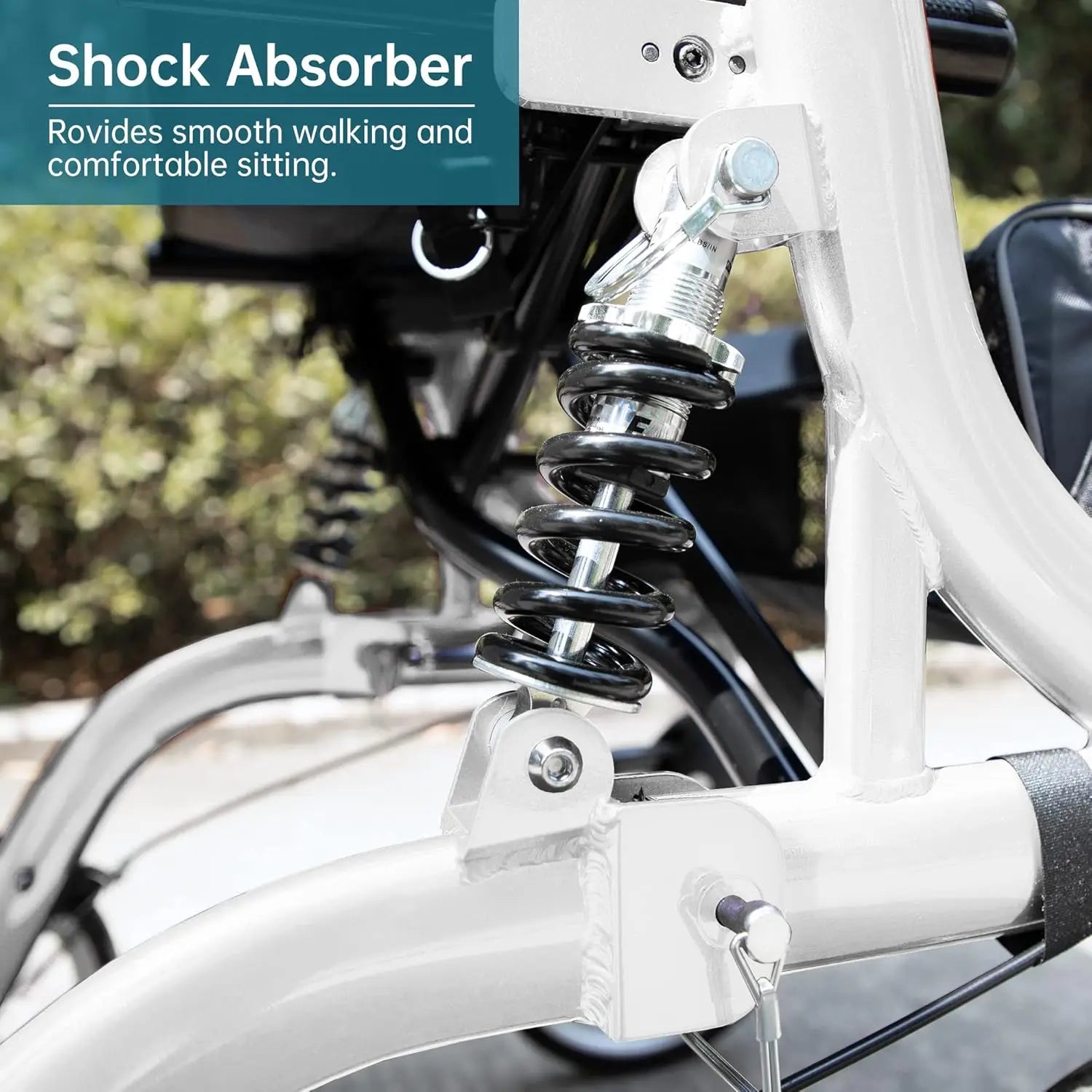 upright rollator walker stand up rollator walker with shock absorber 10 front wheels and carrying pouch