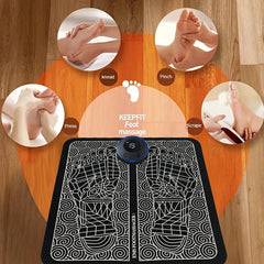 electric usb charging foot massage mat relaxes foot acupoint massage mat improves blood circulation 8 modes 19 level relaxation