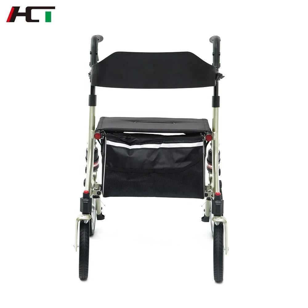 hct 9123d wholesales aluminum patient health care walking aid senior rollator walker with handle and brakes for elderly