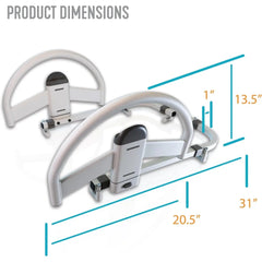 stander ez click bed handle hospital bed rail safety assist medical rail for seniors long term care for elderly set of 2