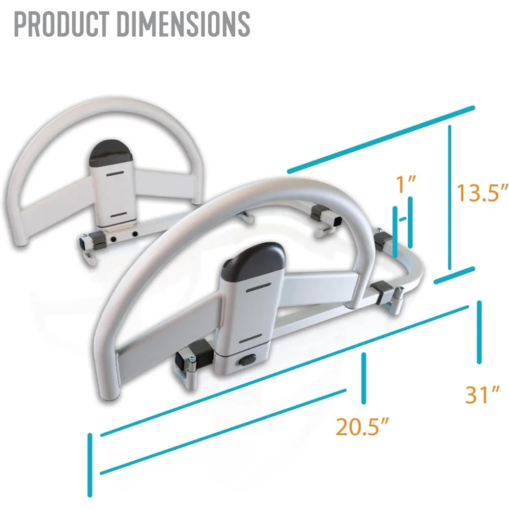 stander ez click bed handle hospital bed rail safety assist medical rail for seniors long term care for elderly set of 2