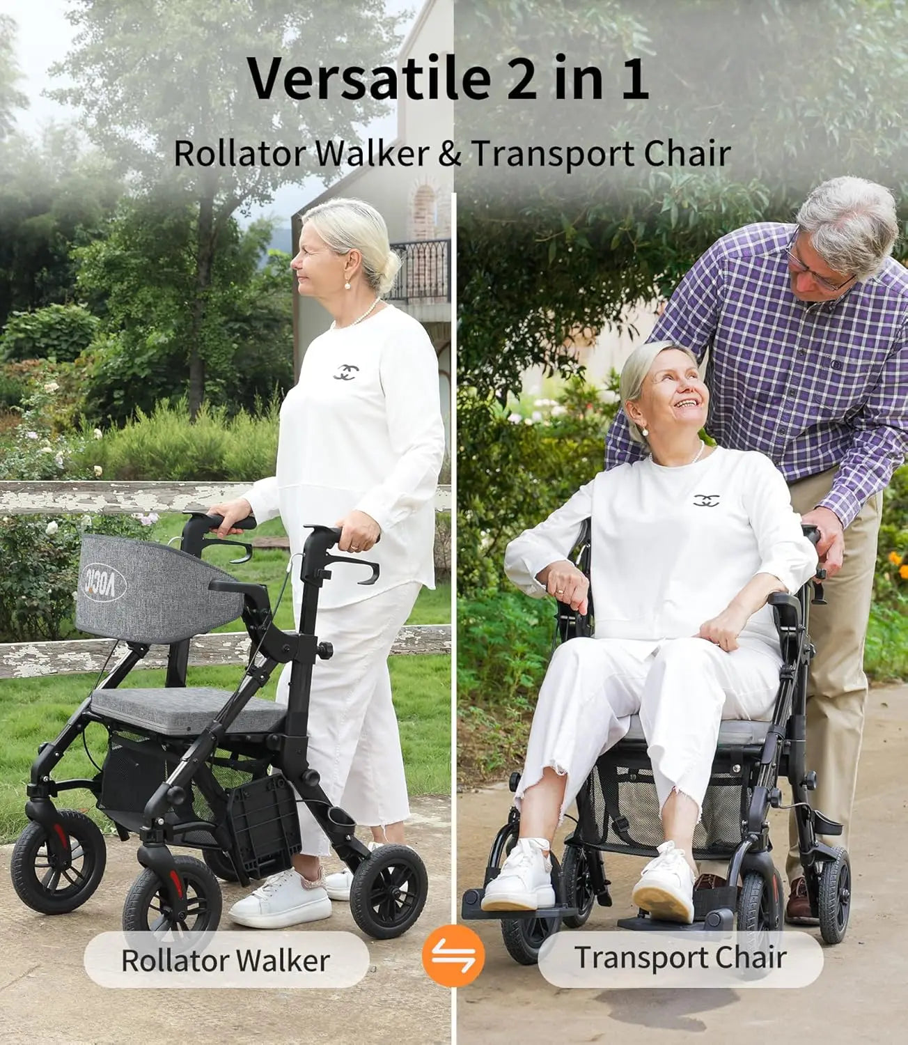 Rollator Walkers for Seniors with Seat