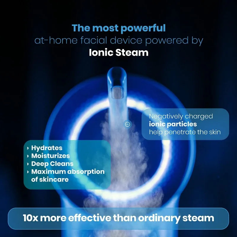 nanosteamer clinical 10 in 1 smart steam dermatologist grade ionic facial steamer with 2 multi position steam nozzles