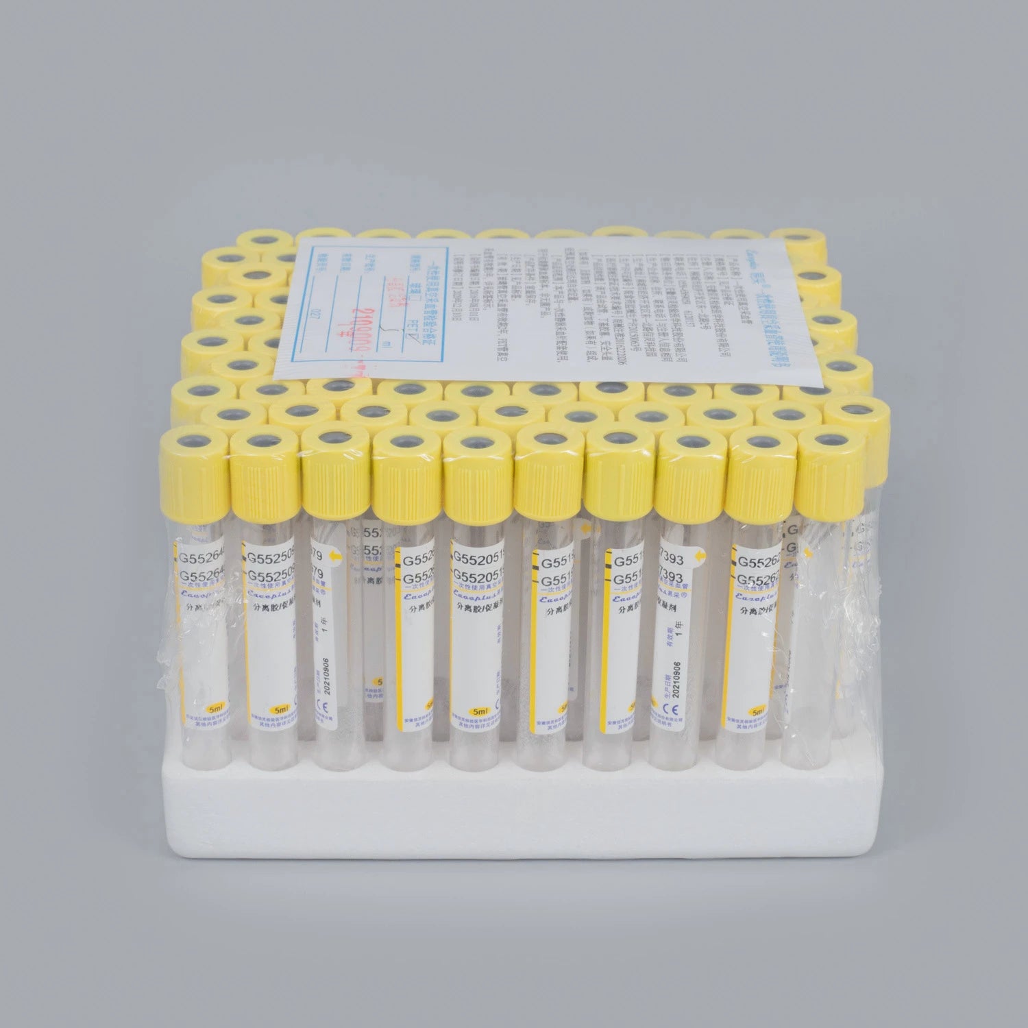 10pcs 50pcs disposable vacuum blood collection tube with separation gel coagulant lab medical blood collecting tube