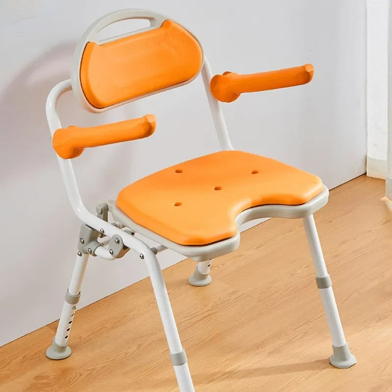 height adjustable bathroom chairs aluminum alloy folding bath chair non slip disabled chair stroke hemiplegic elderly bath aids