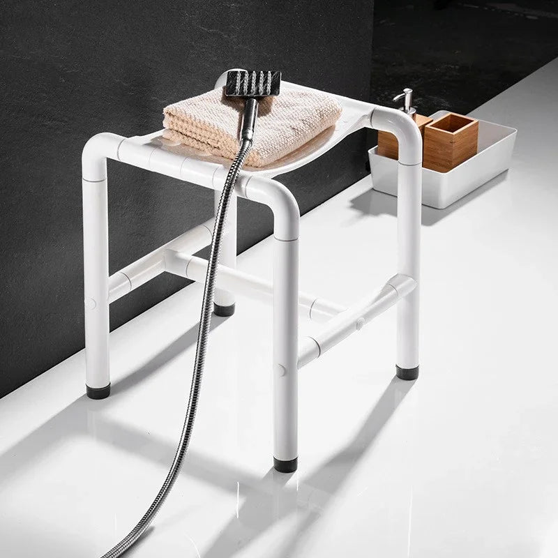 stainless steel bath stool non slip shower chair for elderly safe and durable bath seat for disabled reliable bathroom aid