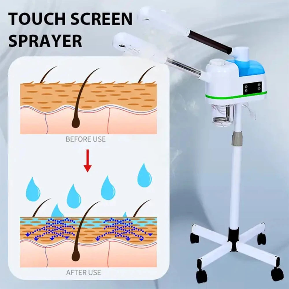 skin care whitening nano hot facial steamer warm mist ion steaner for face deep cleaning vaporizer ozone salon home spa sprayer